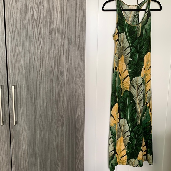 Ralph Lauren Leaves 🍃 Tank Maxi Dress - Picture 1 of 5